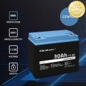 Qoltec Akumulator LiFePO4 Litowo-Żelazowo-Fosforanowy | 12.8V | 30Ah | 384Wh | BMS