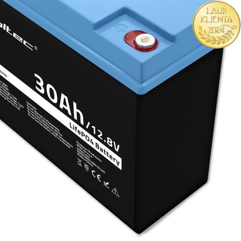 Qoltec Akumulator LiFePO4 Litowo-Żelazowo-Fosforanowy | 12.8V | 30Ah | 384Wh | BMS