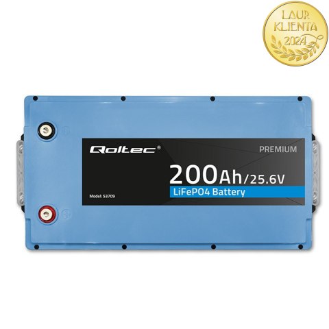 Qoltec Akumulator LiFePO4 Litowo-Żelazowo-Fosforanowy | 25.6V | 200Ah | BMS