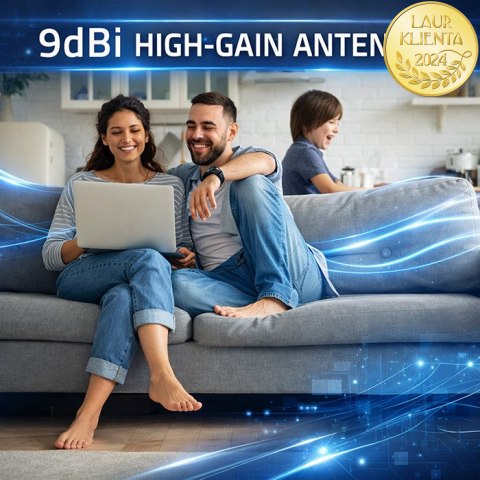 Qoltec Antena 4G 5G LTE | 9dBi | kierunkowa | zewnętrzna | N female | wodoodporna | 3m