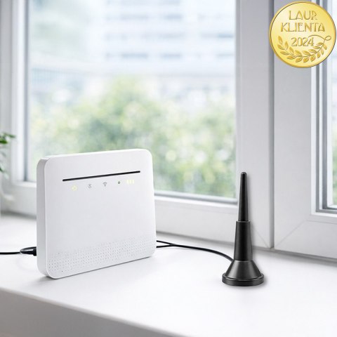 Qoltec Antena 4G LTE z podstawą magnetyczną | 5dBi | wewnętrzna | dookólna | 600-2700 MHz | SMA | 3m