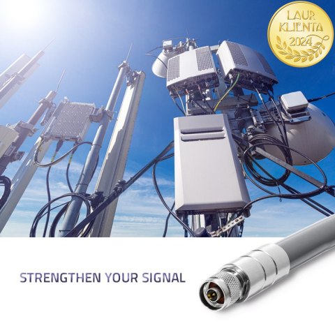 Qoltec Antena LoRa | 12dBi | dookólna | zewnętrzna | włókno szklane | 868 MHz | 1.5m