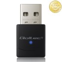 Qoltec Bezprzewodowy Ultra szybki mini adapter WiFi 6 | Standard AX | Bluetooth 5.4 | USB | 900Mbps