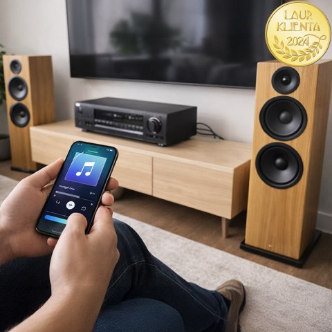 Qoltec Bezprzewodowy adapter odbiornik dźwięku Audio HiFi Home&Car| Bluetooth 6.0 | 2 x RCA | 1 x AUX MiniJack 3.5mm| USB | Mikr