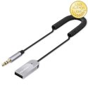 Qoltec Bezprzewodowy adapter odbiornik dźwięku Audio HiFi Home&Car| Bluetooth 6.0 | 2 x RCA | 1 x AUX MiniJack 3.5mm| USB | Mikr