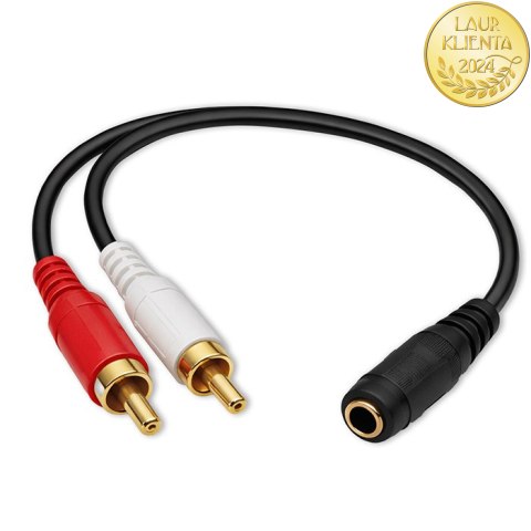 Qoltec Bezprzewodowy adapter odbiornik dźwięku Audio HiFi Home&Car| Bluetooth 6.0 | 2 x RCA | 1 x AUX MiniJack 3.5mm| USB | Mikr