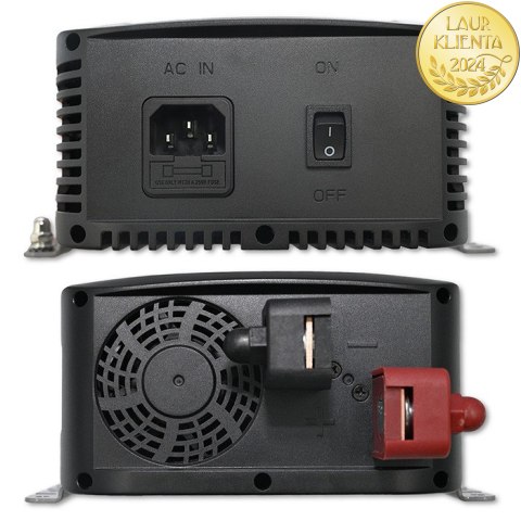 Qoltec Inteligentna ładowarka Monolith do akumulatorów LiFePO4 AGM GEL SLA | 20A | 12V