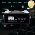 Qoltec Inteligentna mikroprocesorowa ładowarka 12V 24V 25A| Prostownik z funkcją naprawy do akumulatora AGM GEL SLA | LCD