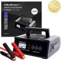 Qoltec Inteligentna mikroprocesorowa ładowarka 12V 24V 25A| Prostownik z funkcją naprawy do akumulatora AGM GEL SLA | LCD