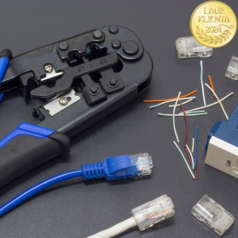 Qoltec Kabel Patchcord sieciowy skrętka UTP | CAT6 | High speed 1Gb/s | LAN | 100m | czarny