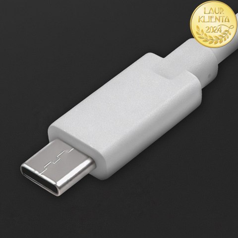 Qoltec Kabel USB 2.0 typ C męski | USB 2.0 typ C męski | 1.4m | Biały