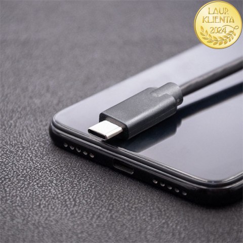 Qoltec Kabel USB 2.0 typ C męski | USB 2.0 typ C męski | 1.4m | Czarny