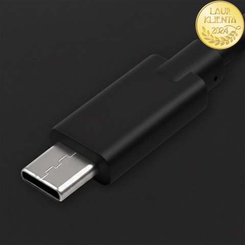 Qoltec Kabel USB 2.0 typ C męski | USB 2.0 typ C męski | 2.5m | Czarny