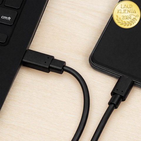 Qoltec Kabel USB 3.1 typ C męski | USB 3.1 typ C męski | 1.4m | Czarny