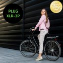 Qoltec Ładowarka do roweru elektrycznego 36V | 42V | 2A | 3P XLR-18mm +kabel zasilający