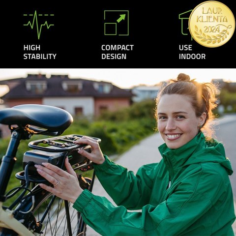 Qoltec Ładowarka do roweru elektrycznego 36V | 42V | 2A | C14-IEC-3Pin +kabel zasilający