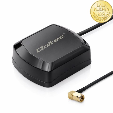 Qoltec Mobilna Antena GPS GLONASS z podstawą magnetyczną | dookólna | 28dBi | SMA RA
