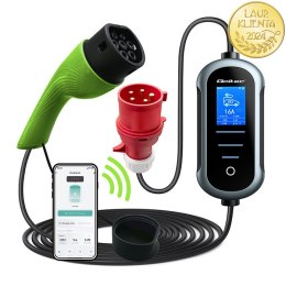 Qoltec Mobilna ładowarka do samochodu elektrycznego EV z regulacją 2w1 Typ2 | 11kW | 400V | Wi-fi | TUYA | SMART LIFE | LCD | Pr