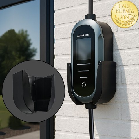 Qoltec Mobilna ładowarka do samochodu elektrycznego EV z regulacją 2w1 Typ2 | 11kW | 400V | Wi-fi | TUYA | SMART LIFE | LCD | Pr
