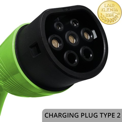 Qoltec Mobilna ładowarka do samochodu elektrycznego EV z regulacją 2w1 Typ2 | 22kW | 400V | Wi-fi | TUYA | SMART LIFE | LCD | Pr