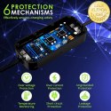 Qoltec Mobilna ładowarka do samochodu elektrycznego EV z regulacją 2w1 Typ2 | 3.5kW | 230V | LCD | Przenośna | 4m