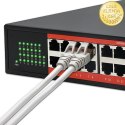 Qoltec Przełącznik sieciowy SWITCH Gigabit Ethernet PoE | 24x RJ45 | 2x SFP | 1000 Mb/s
