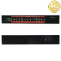 Qoltec Przełącznik sieciowy SWITCH Gigabit Ethernet PoE | 24x RJ45 | 2x SFP | 1000 Mb/s