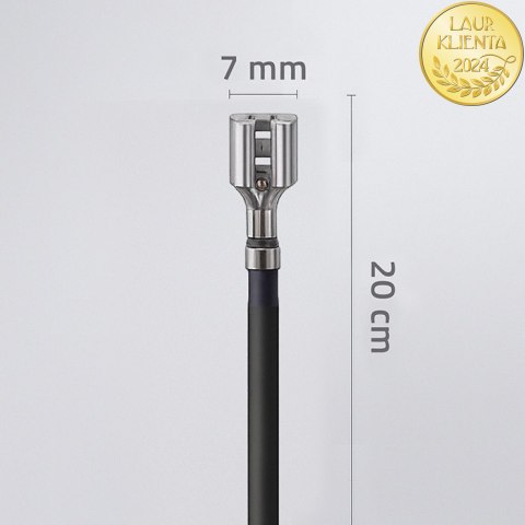 Qoltec Przewód akumulatorowy wsuwka żeńska typu FASTON 250 | 20cm | Czarny