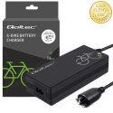 Qoltec Szybka Ładowarka do roweru elektrycznego 36V | 42V | 2A | wtyczka Bosch 3Pin +kabel zasilający