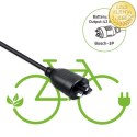 Qoltec Szybka Ładowarka do roweru elektrycznego 36V | 42V | 2A | wtyczka Bosch 3Pin +kabel zasilający