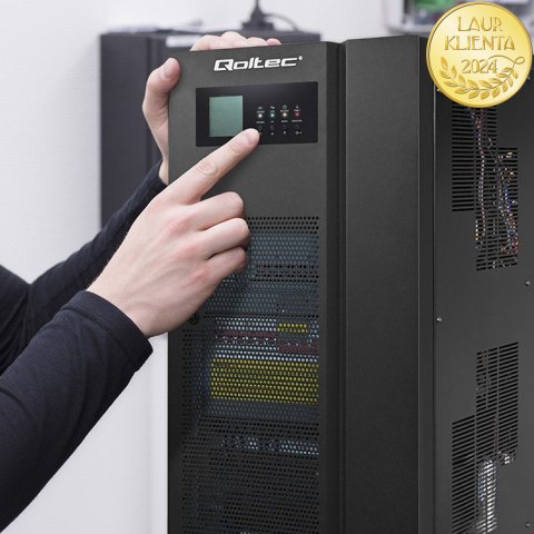 Qoltec Zasilacz awaryjny UPS 3 - fazowy | 20kVA | 16KW | LCD | EPO | SNMP | USB | On-line | Low frequency