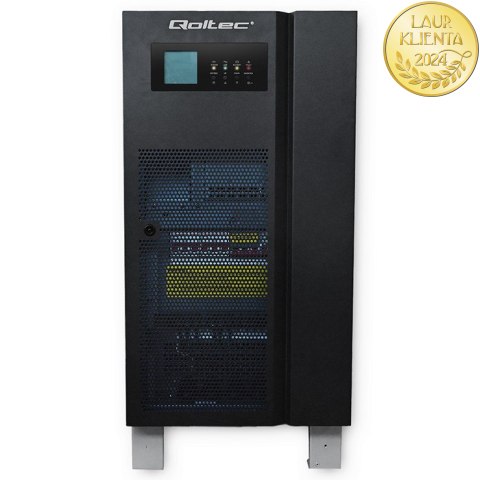 Qoltec Zasilacz awaryjny UPS 3 - fazowy | 20kVA | 16KW | LCD | EPO | SNMP | USB | On-line | Low frequency