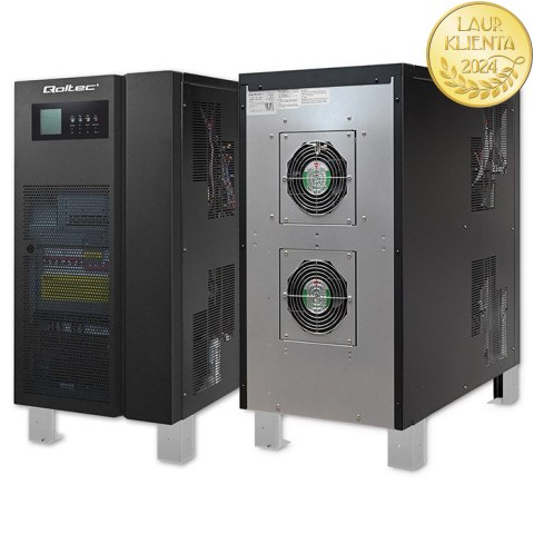Qoltec Zasilacz awaryjny UPS 3 - fazowy | 20kVA | 16KW | LCD | EPO | SNMP | USB | On-line | Low frequency