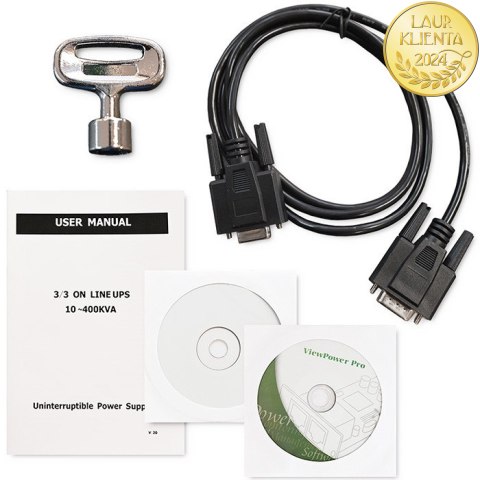 Qoltec Zasilacz awaryjny UPS 3 - fazowy | 20kVA | 16KW | LCD | EPO | SNMP | USB | On-line | Low frequency