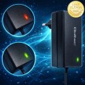 Qoltec Automatyczna ładowarka do akumulatora AGM GEL STD | Prostownik 24V | 19.2W | 5.5x2.1 | Kabel 1.8m
