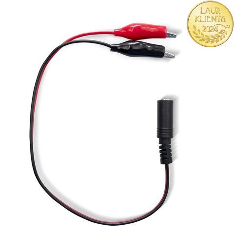 Qoltec Automatyczna ładowarka do akumulatora AGM GEL STD | Prostownik 24V | 19.2W | 5.5x2.1 | Kabel 1.8m
