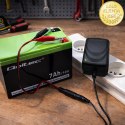Qoltec Automatyczna ładowarka do akumulatora AGM GEL STD | Prostownik 6V/12V | 6W | 5.5x2.1 | Kabel 1.8m