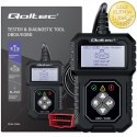 Qoltec Cyfrowy Tester diagnostyczny Interfejs ProLine | OBDII EOBD | Polskie MENU | 8V-25V | Dual system
