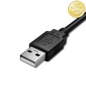 Qoltec Inteligentny czytnik chipowych kart ID SCR-0636 | USB 2.0 + Adapter USB-C