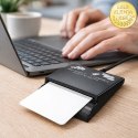 Qoltec Inteligentny czytnik chipowych kart ID SCR-0636 | USB 2.0 + Adapter USB-C