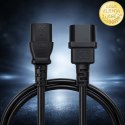 Qoltec Kabel zasilający IEC C13 | C14 | 3x1.00mm² | Czysta miedź Cu | 2m