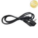 Qoltec Kabel zasilający IEC C5/SCHUKO | koniczynka | 3x0.75mm² | 1.4m
