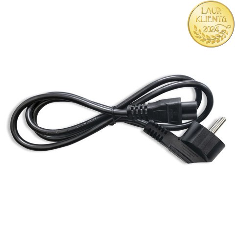Qoltec Kabel zasilający IEC C5/SCHUKO | koniczynka | 3x0.75mm² | 1.4m