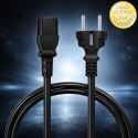 Qoltec Kabel zasilający SCHUKO CEE 7/7 (E/F) | IEC C13 | 3x0.75mm² | Czysta miedź Cu | 1.5m