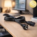 Qoltec Kabel zasilający SCHUKO CEE 7/7 (E/F) | IEC C13 | 3x0.75mm² | Czysta miedź Cu | 1.5m