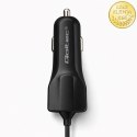Qoltec Ładowarka samochodowa 12-24V | 17W | 5V | 3.4A | USB + kabel Micro USB