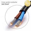 Qoltec Kabel zasilający CEE 7/16 (C) | 2x0.75 mm² | miedź Cu | odizolowany lutowany | 1.8m