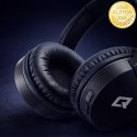 Qoltec Słuchawki bezprzewodowe nauszne z mikrofonem | BT | Super Bass | Czarne