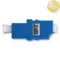 Qoltec Tłumik światłowodowy LC/UPC (F) - LC/UPC (F) | Singlemode | 2dB