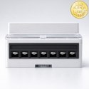 Qoltec Trójfazowy elektroniczny licznik | miernik zużycia energii na szynę DIN | 400V | 100A | LCD | LED | 7P